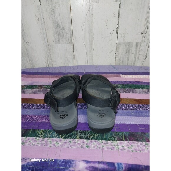 Clarks Cloudsteppers Sandals Womens 7 M Hook and Loop Slingback Comfort Shoes - Picture 4 of 8
